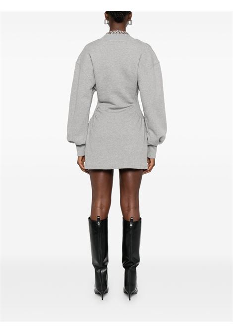 Grey logo-detail jersey dress The attico - women THE ATTICO | 251WCA00436JJF003AA183